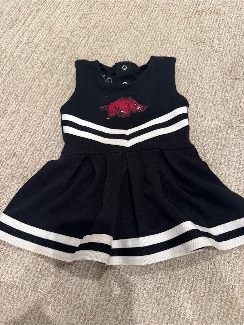 Arkansas razorback CheerDress with Red Razorback Patch